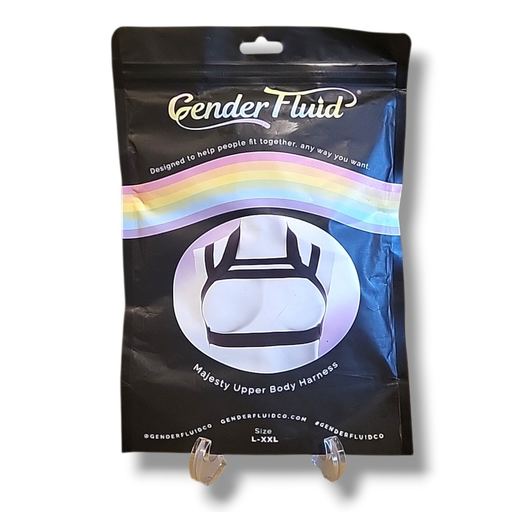 Gender Fluid Majesty Upper Body Harness Black Size L-XXL